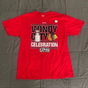 Men’s Chicago Blackhawks Windy City Celebration T-Shirt